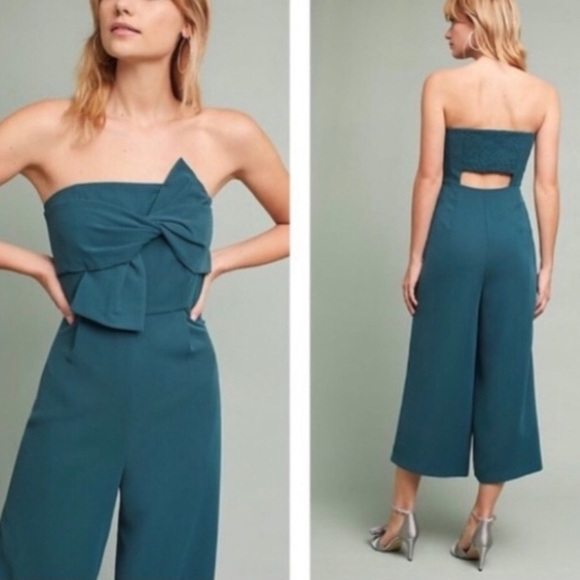 Anthropologie Pants - Anthropology Hailee C Beatty Strapless Jumpsuit